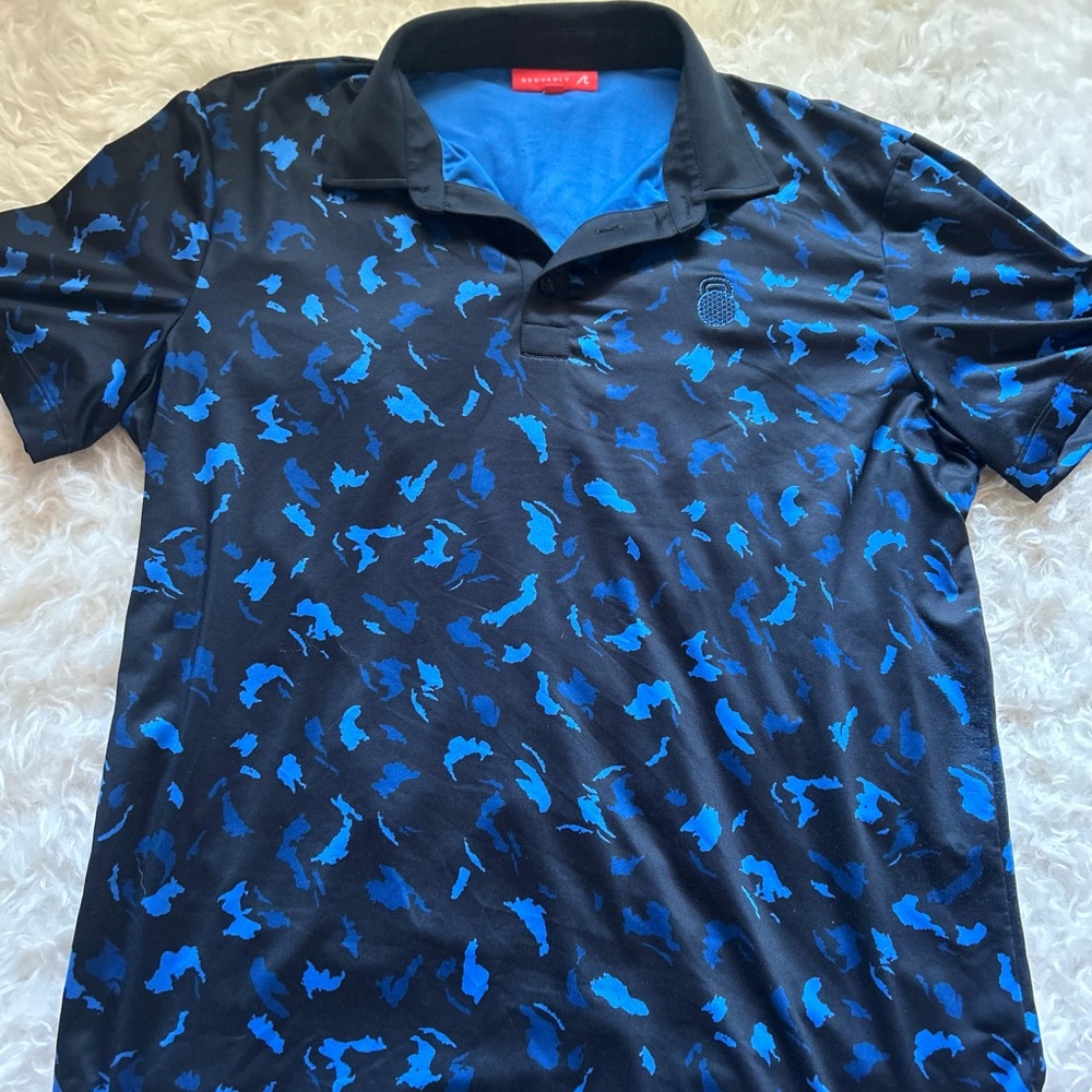 Black and Blue Polo Shirt